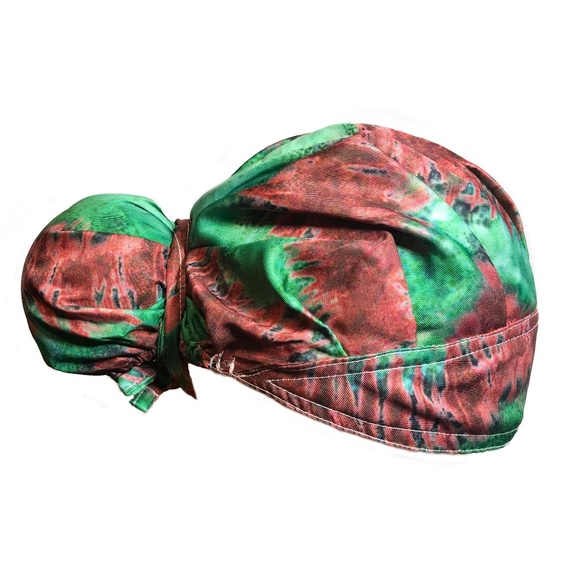 Tie Dye bouffant Surgical Scrub Hat Cap - Picture 1 of 1
